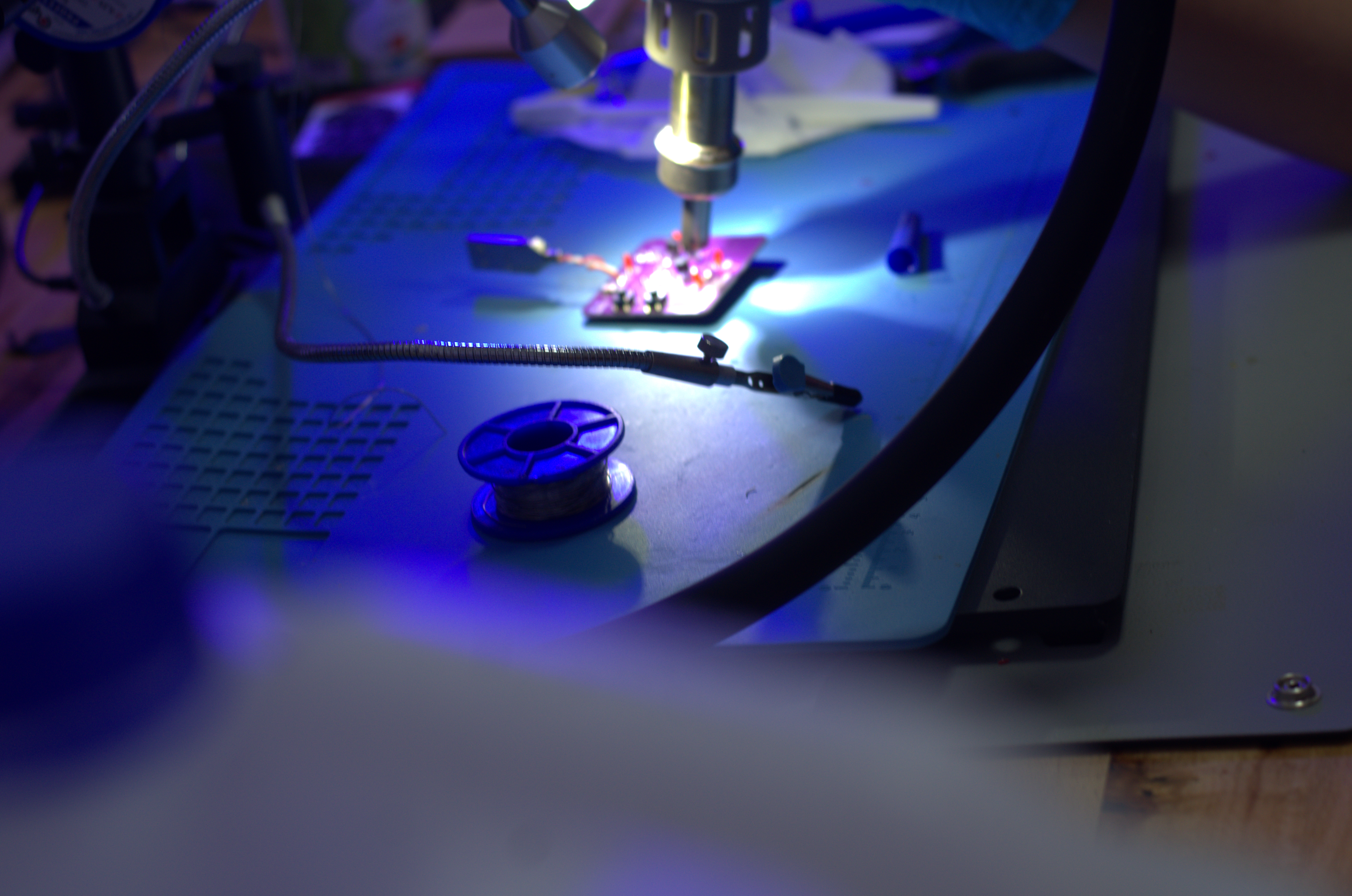 soldering at a solder station