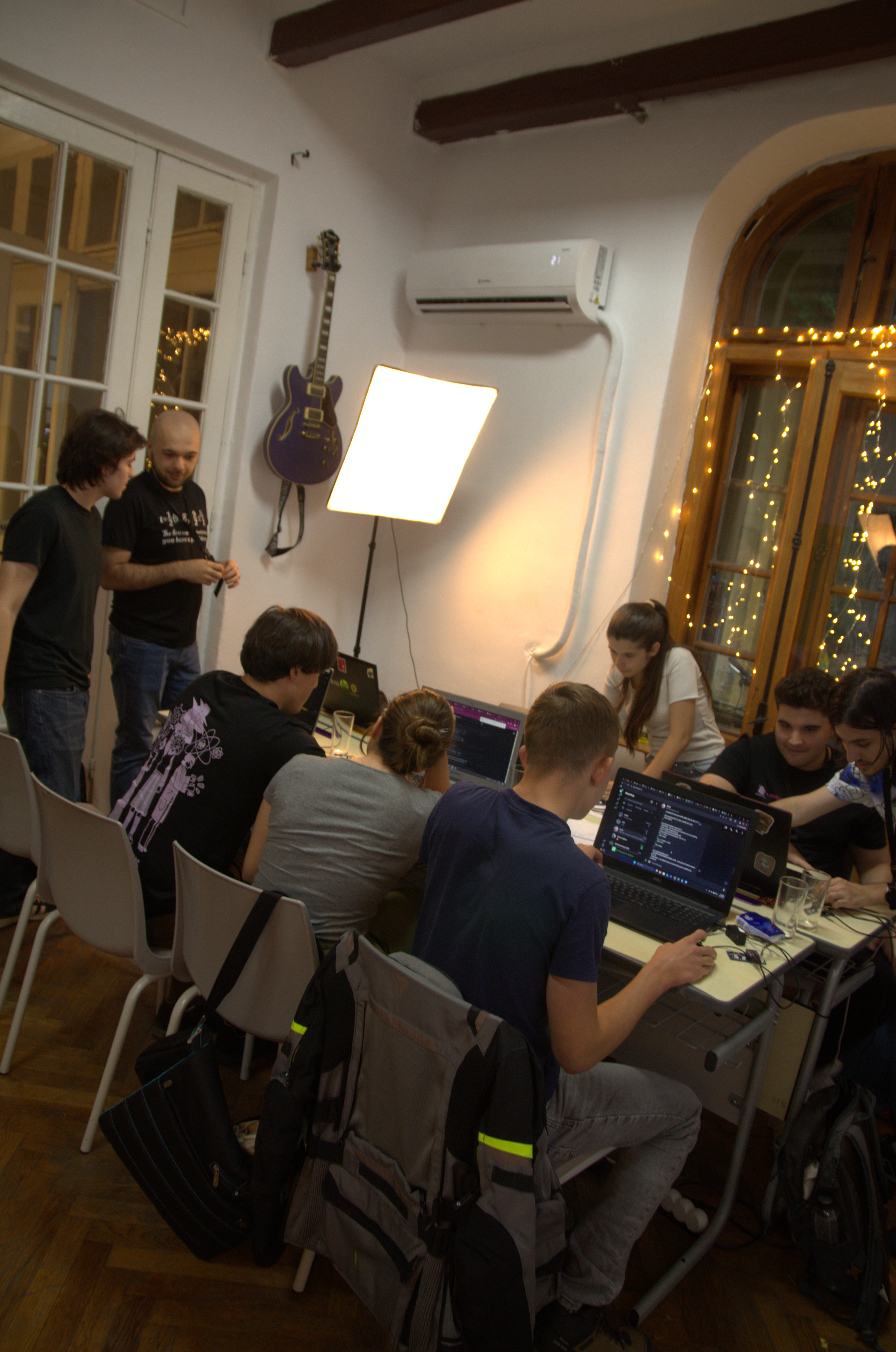 bootcamp students at whiteboard